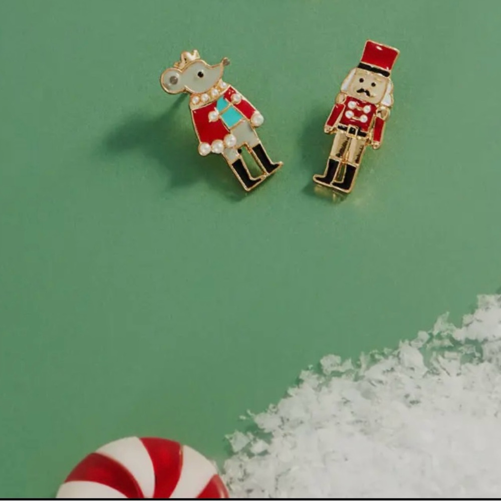 Festive Nutcracker and Mouse King Earrings